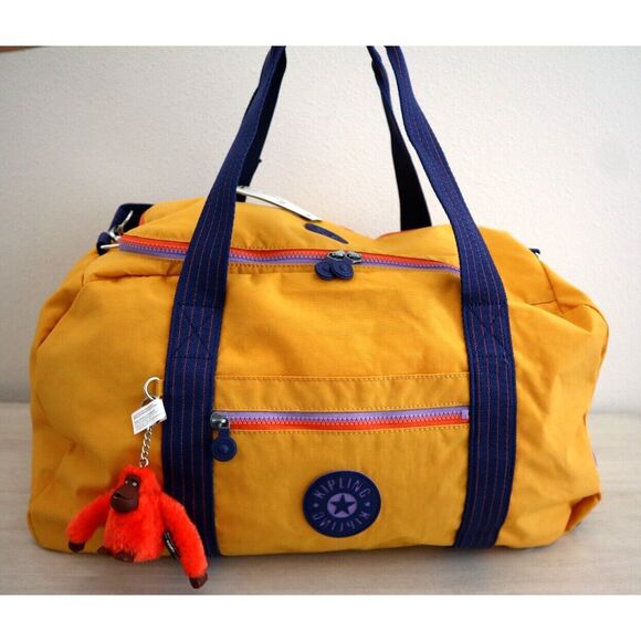 Kipling Unisex Spicy Gold Palermo Up Convertible Duffle Bag Travel Backpack - Picture 10 of 15